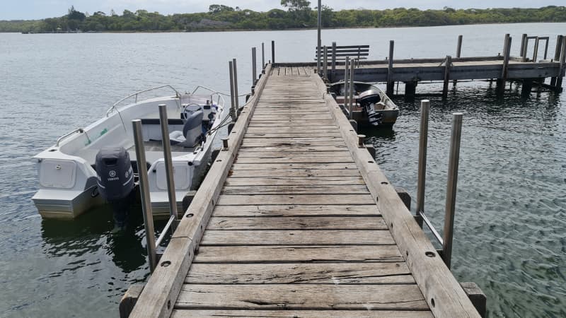 Image of boats docked at Ellis St Jetty