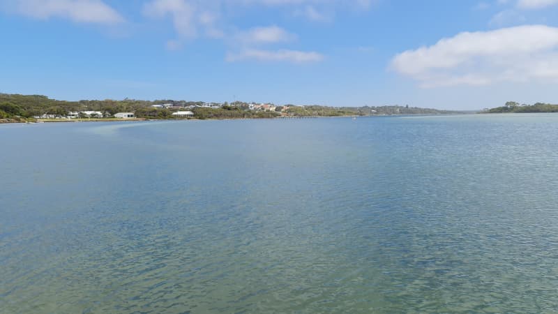 Image of Hardy Inlet - a large body of water with land surrounding it.